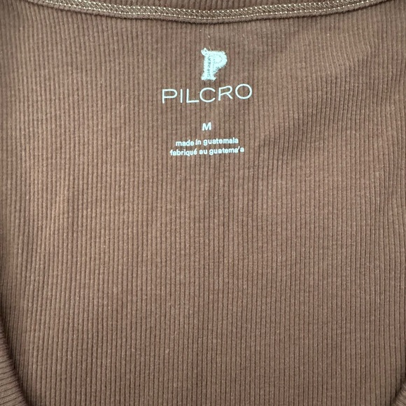 Pilcro Red and White Fitted Tank Top - Picture 3 of 3